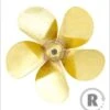 Raboesch 60mm M5 Threaded 5 Blade R/H Brass A-Type Propeller