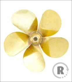 Raboesch 60mm M5 Threaded 5 Blade R/H Brass A-Type Propeller
