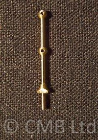 2 Hole Brass Rail Stanchion Ball Type 20mm (10)