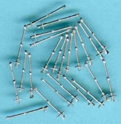 Double Rope Stanchions Cast 14mm 1:72 Scale