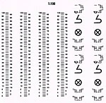 Euro Style Hull Waterline Markings Black 1:60 Scale